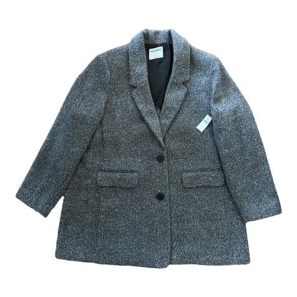 NWT Soft brushed oversized blazer in gray black size XL - Picture 5 of 16